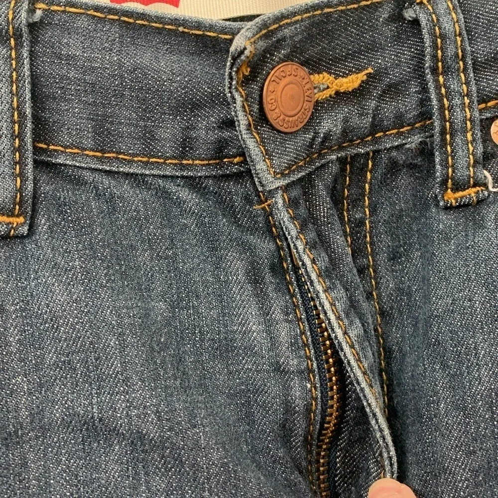 Levis 514 Straight Leg Boys Jeans Dark Wash Denim Size 12 Regular 26x26 Blue‎